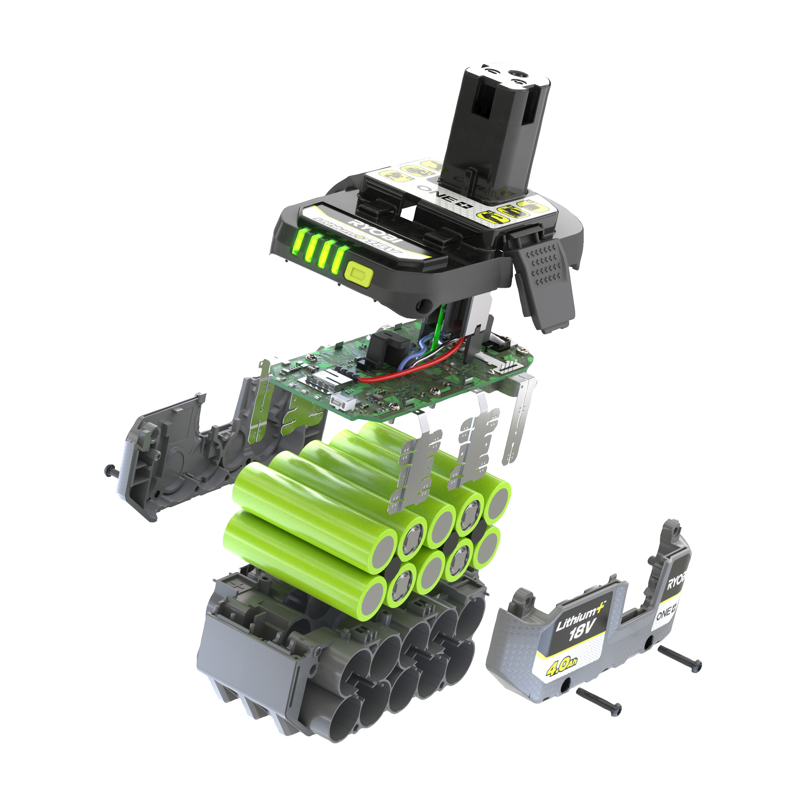 Set incarcator 2-0A si 1 acumulator Lithium- 18V ONE- - 4-0Ah 5133005091 - imagine 2