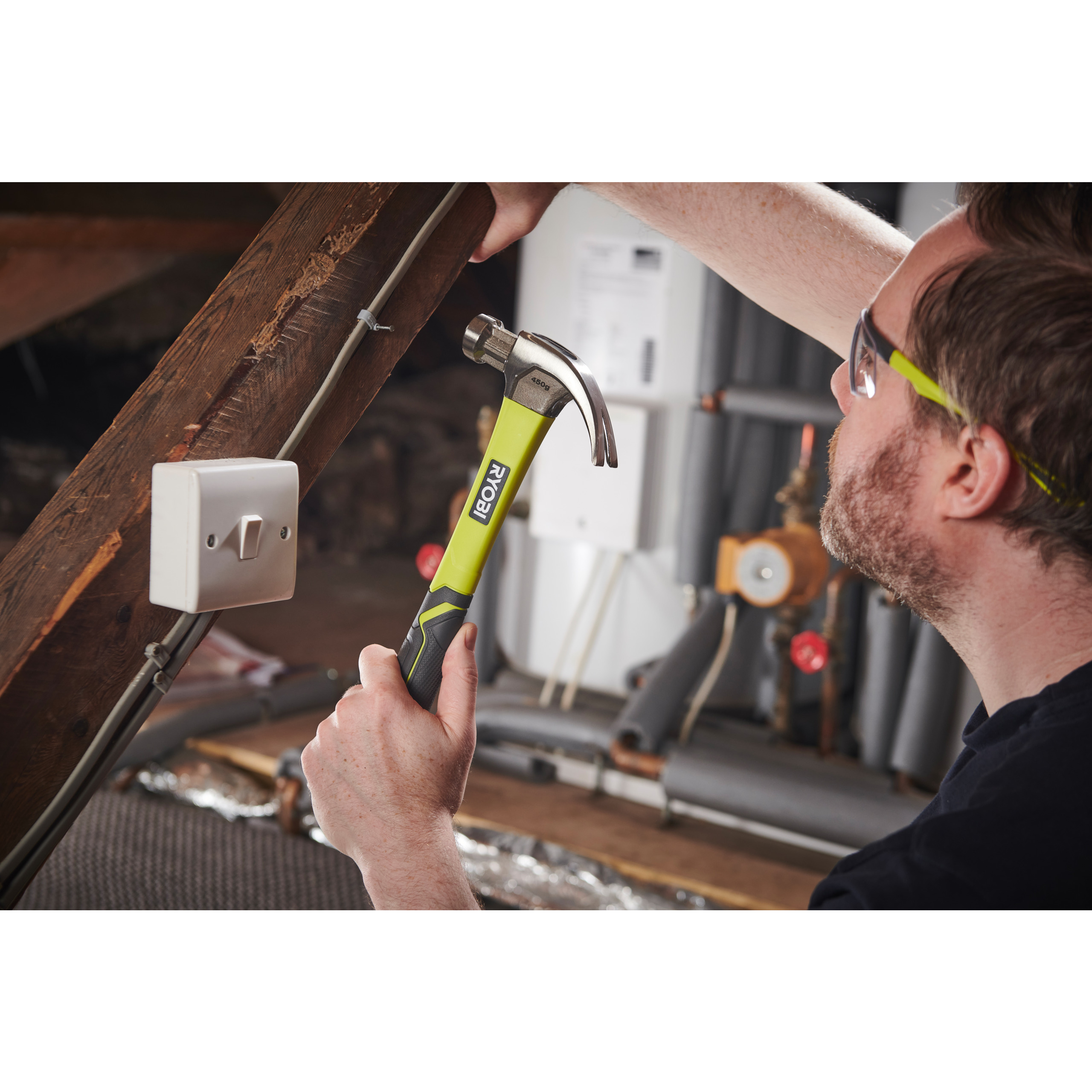 Ciocan tamplarie cu maner din fibra 450g 5132006033 - imagine 2