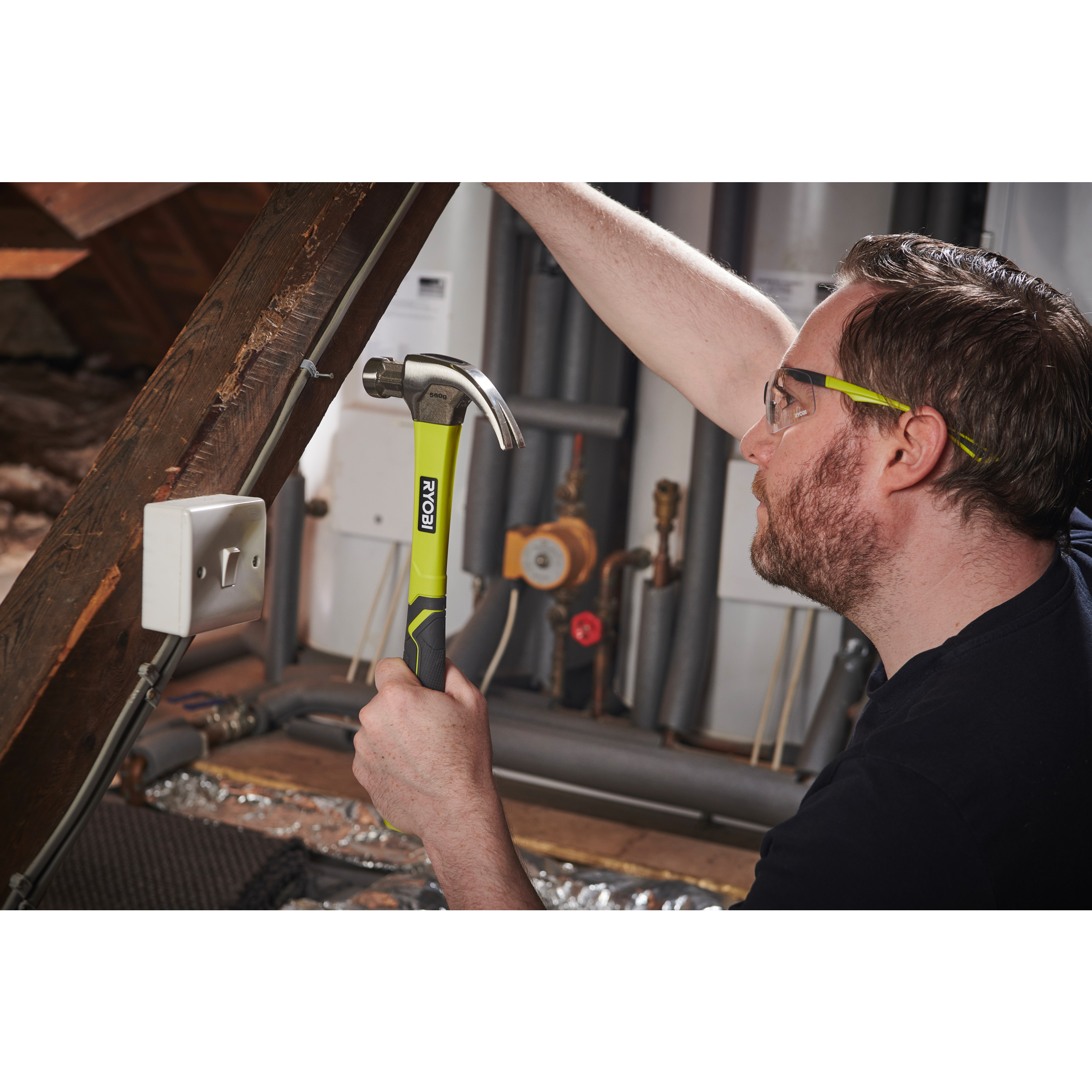 Ciocan tamplarie cu maner din fibra 560g 5132006034 - imagine 2