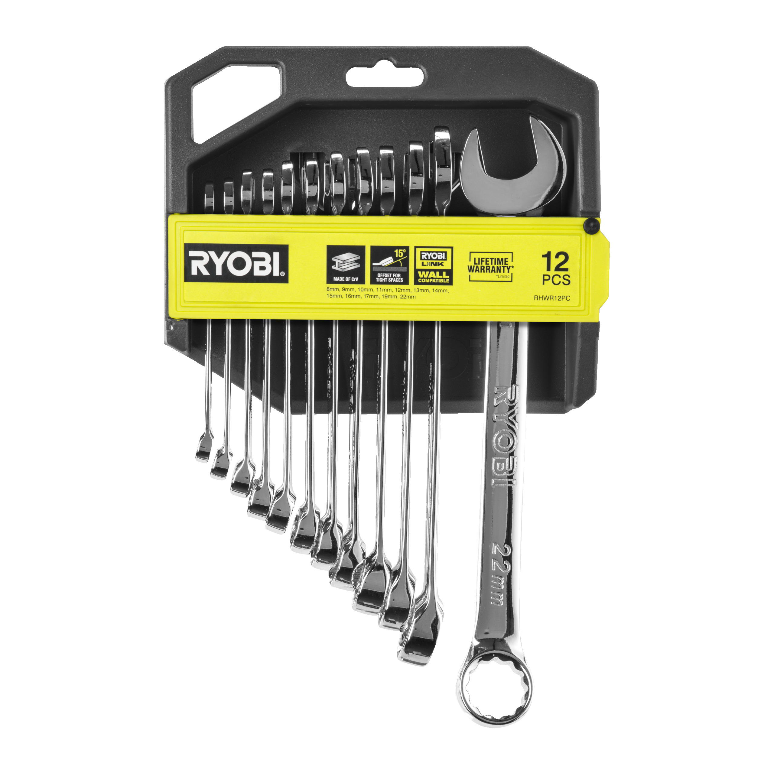Set chei combinate RYOBI RHWR12PC, 12 piese - 5132006066