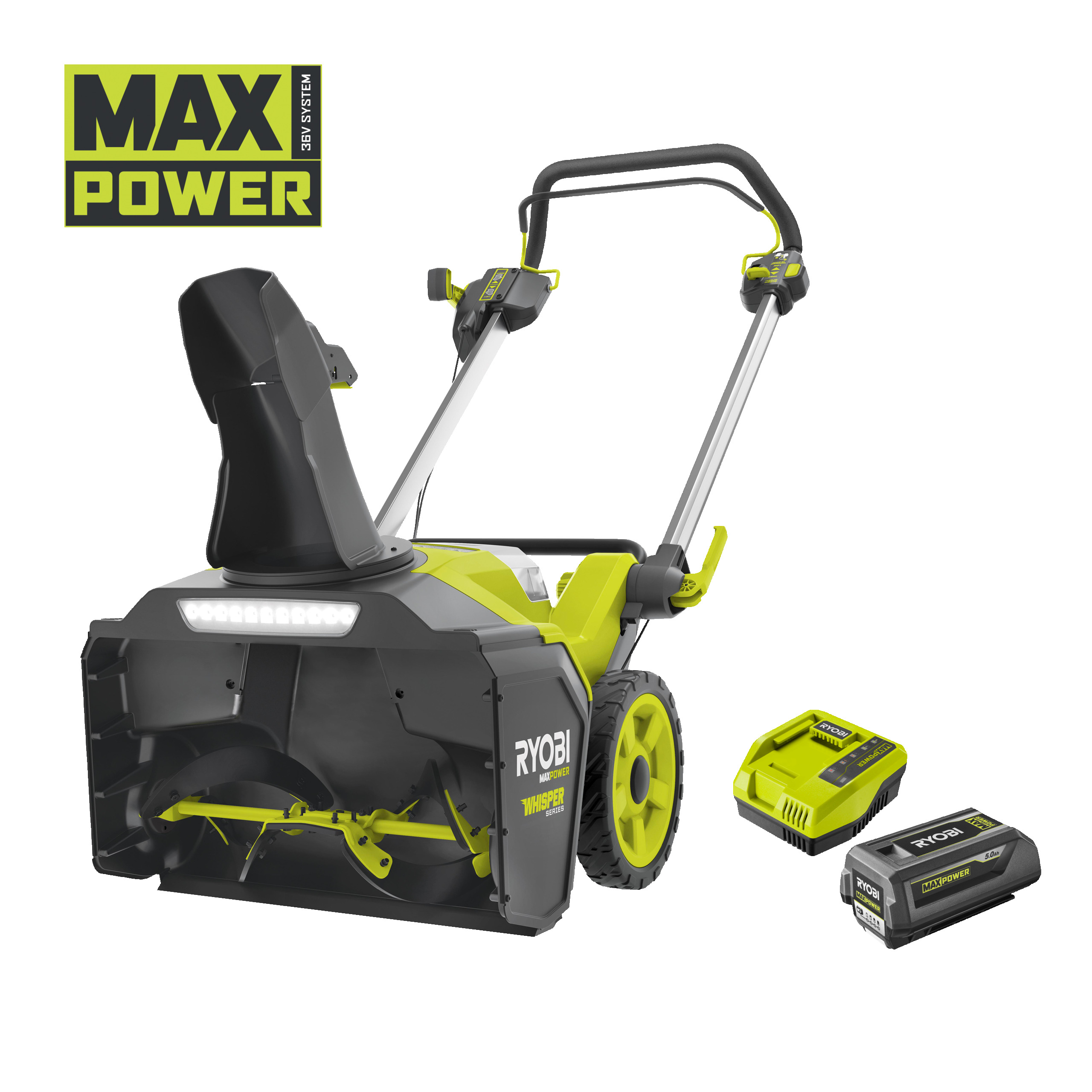 Freza de zapada 36V MAX POWER WHISPER- motor fara perii- latime 53 cm (1 x 5.0 Ah) 5133005723