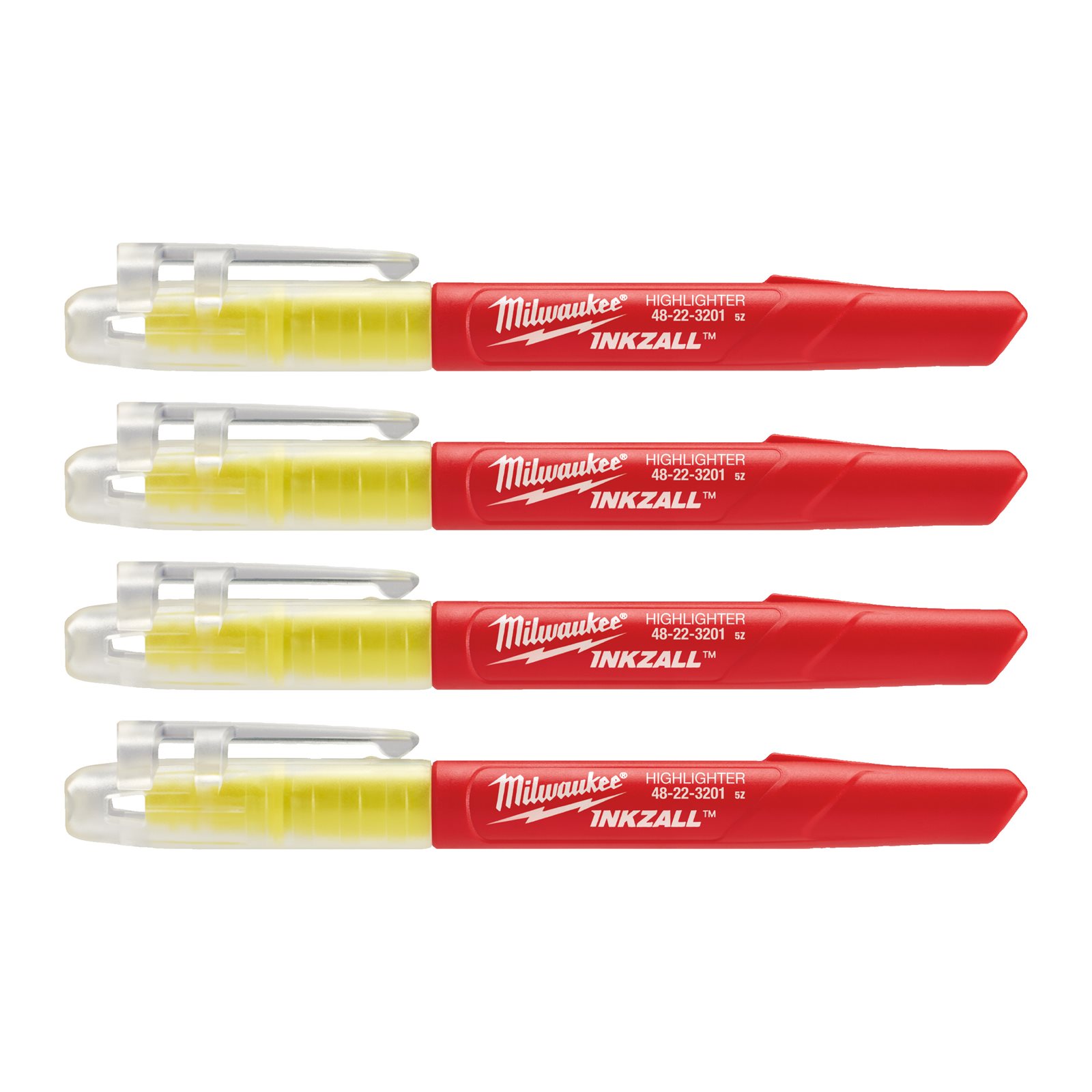 Evidențiatoare INKZALL 5pc Milwaukee 48223201