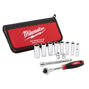 Set chei tubulare Tradesman 3/8" 12 buc Milwaukee