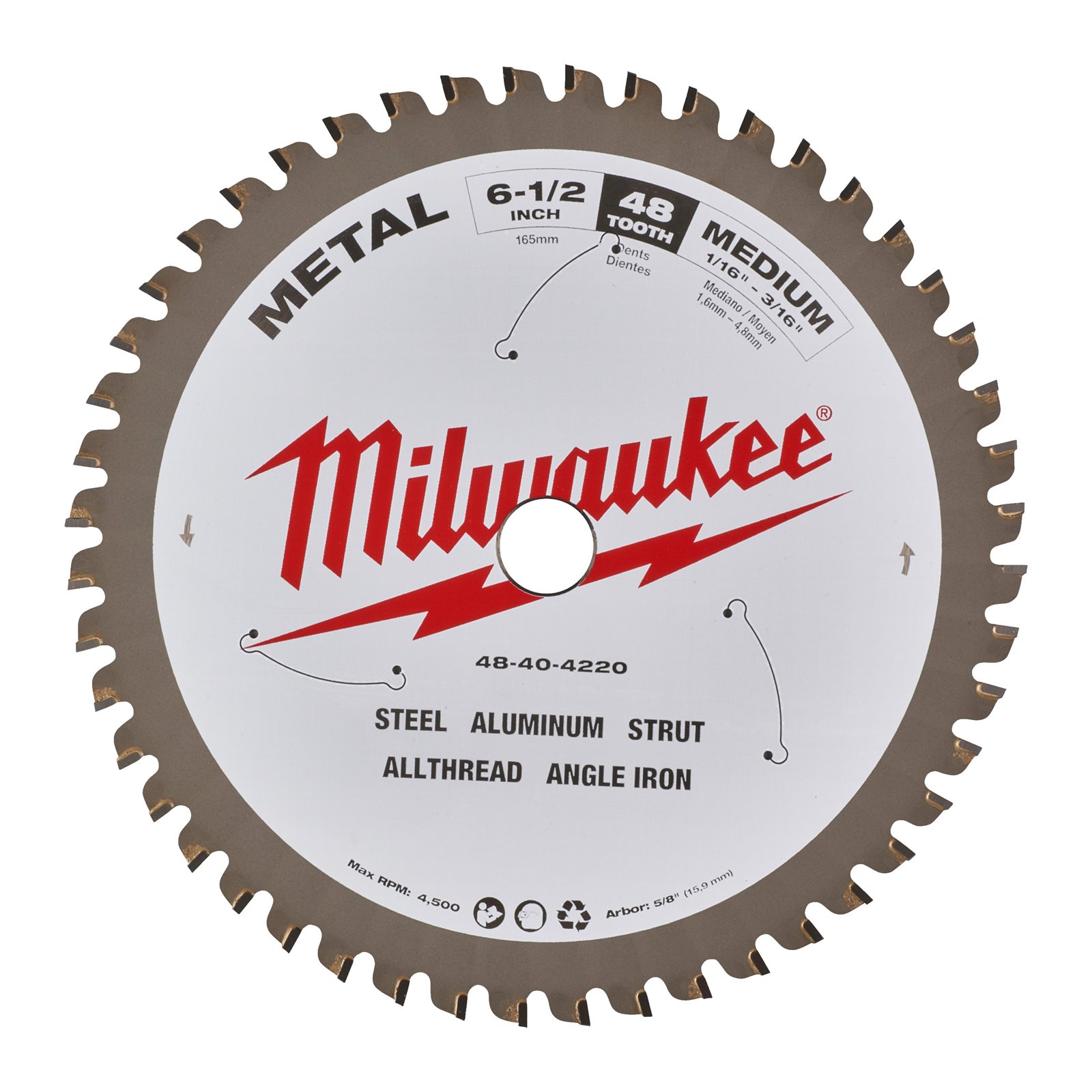 Pânze fierăstrău circular pentru metal 165 mm Milwaukee