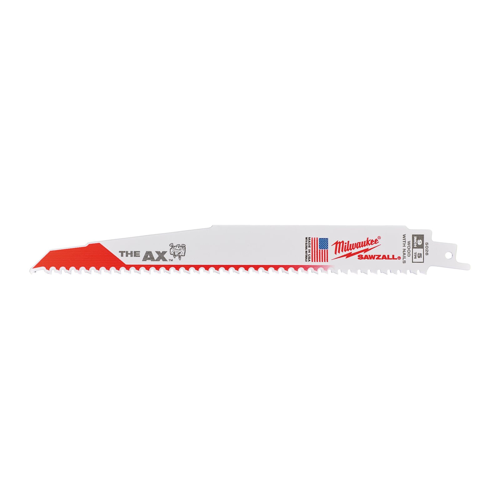 Lemn cu cuie: Pânze Heavy Duty AX pentru lucrări de demolare 230mm 5 buc Milwaukee