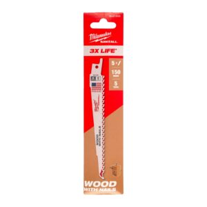 Lemn cu cuie: Pânză pentru demolări THIN KERF 150mm 5 buc Milwaukee