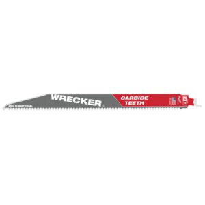 Multimaterial: Pânze Heavy Duty WRECKER cu dinți din carbură 300mm Milwaukee