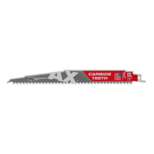 Lemn cu cuie: Pânze Heavy Duty AX cu dinți din carbură pentru lucrări de demolare 230mm 5 buc Milwaukee