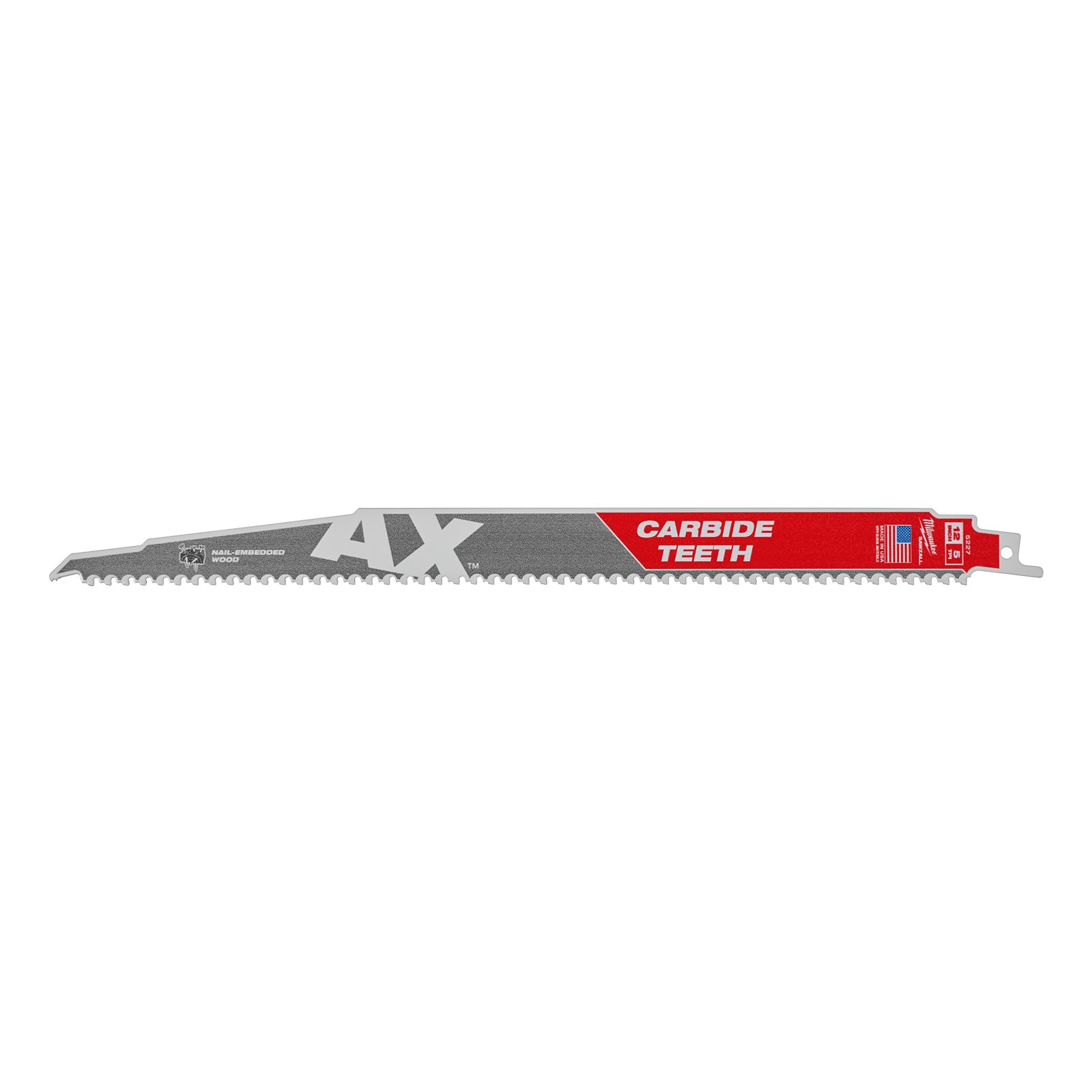 Lemn cu cuie: Pânze Heavy Duty AX cu dinți din carbură pentru lucrări de demolare 300mm 5 buc Milwaukee