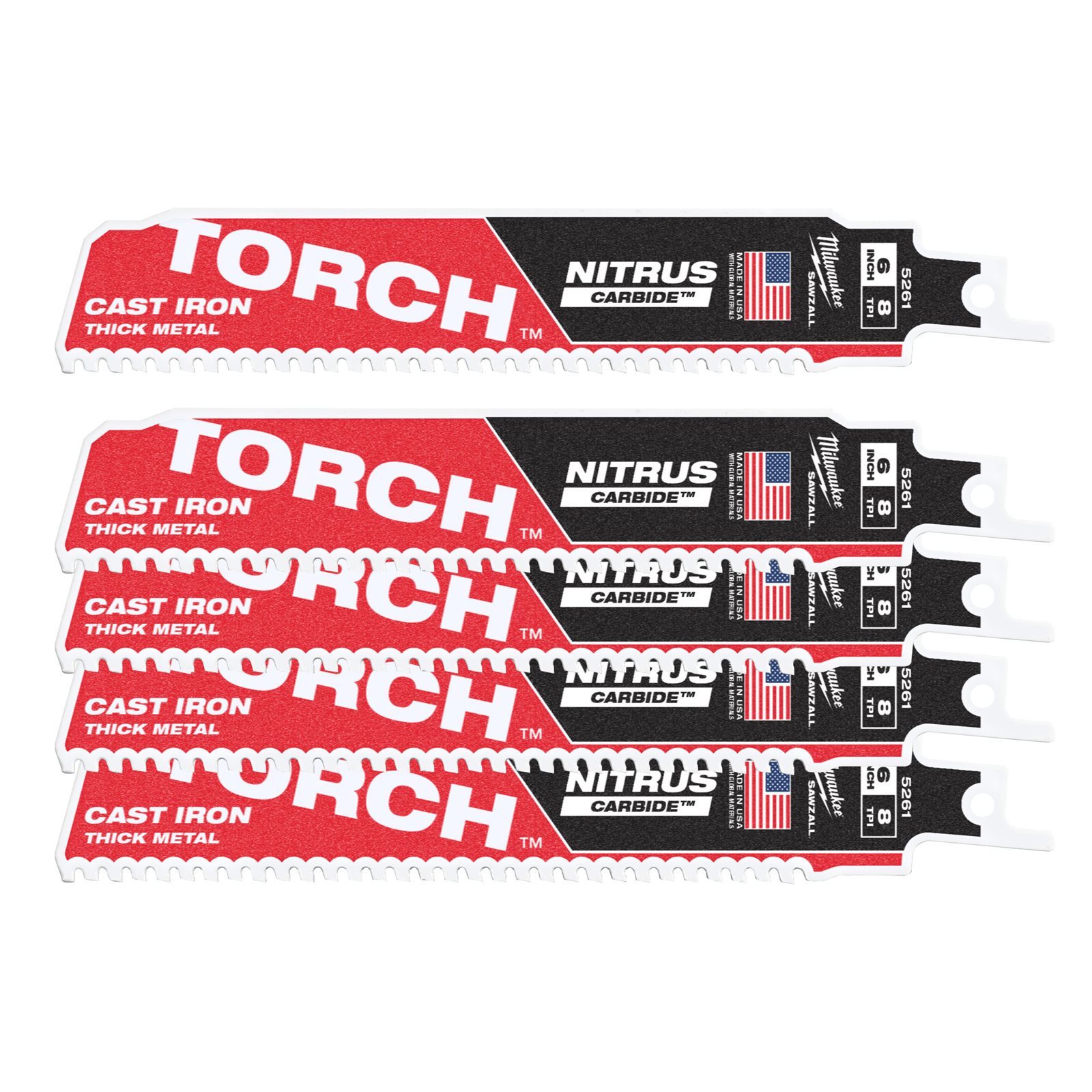 Metal: Pânze Heavy duty TORCH NITRUS CARBIDE 150mm Milwaukee 48475261 - imagine 2