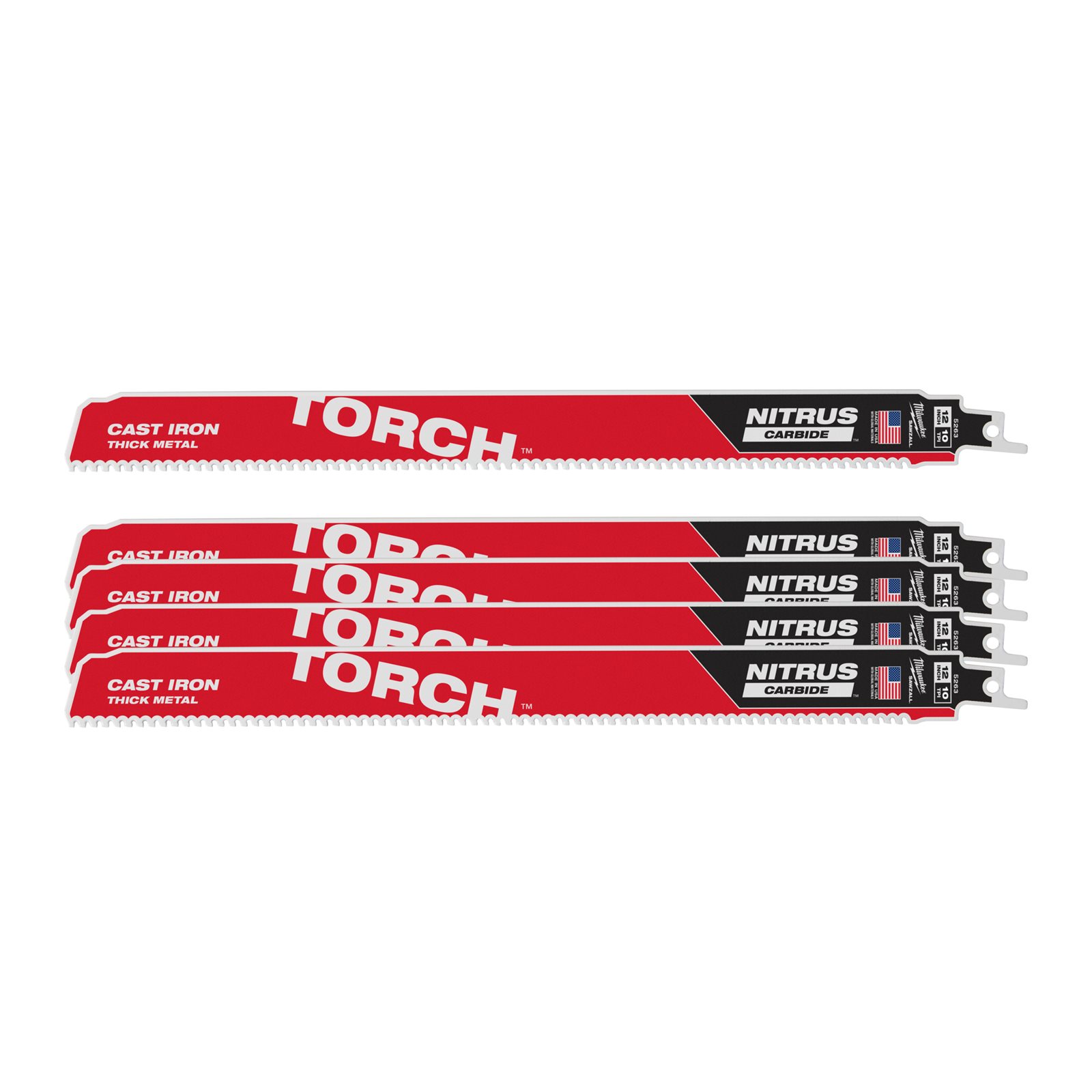 Metal: Pânze Heavy duty TORCH NITRUS CARBIDE 300mm 5 buc Milwaukee 48476553