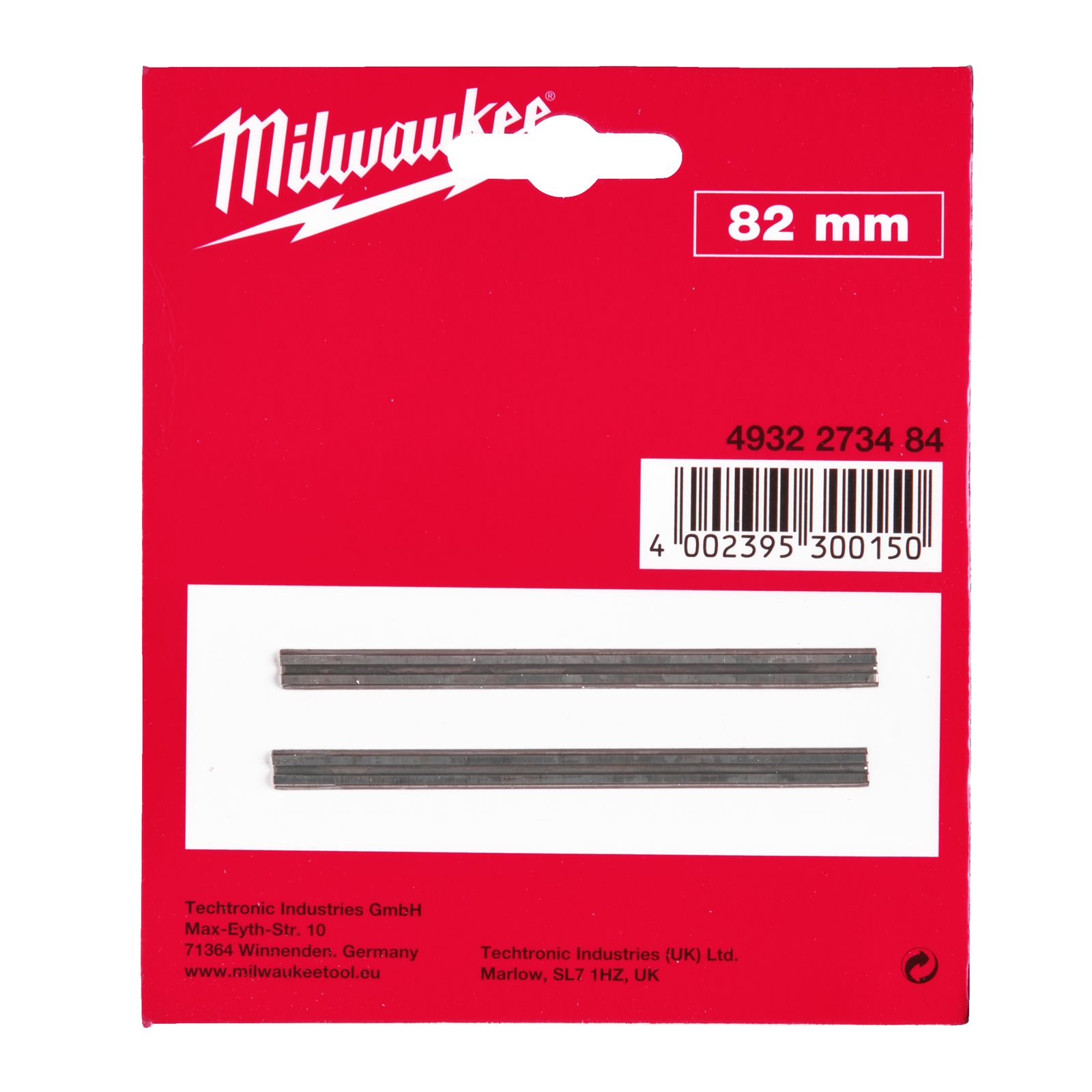 Cuțite pentru rindele 82 mm 2 buc Milwaukee