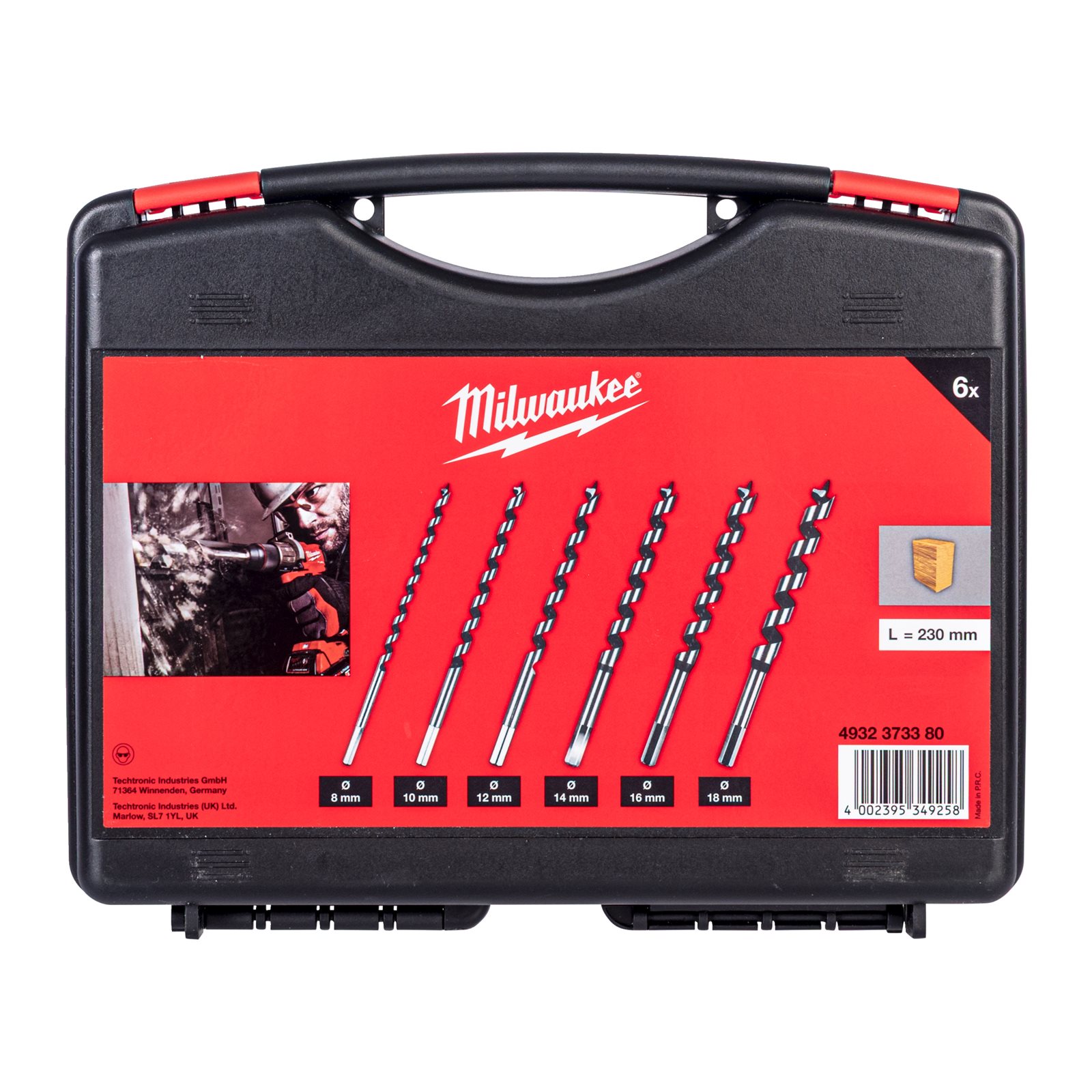 Burghie sfredel pentru lemn 230 mm 6 buc Milwaukee