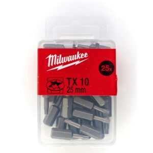 Biți pentru șurubelniță TX 25 mm 25 buc Milwaukee 4932399594
