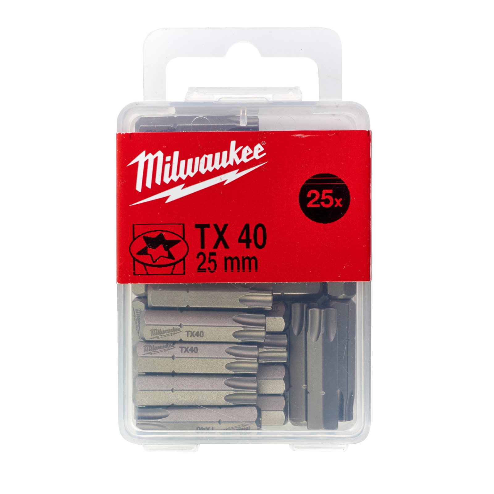 Biți pentru șurubelniță TX 25 mm 25 buc Milwaukee 4932399600