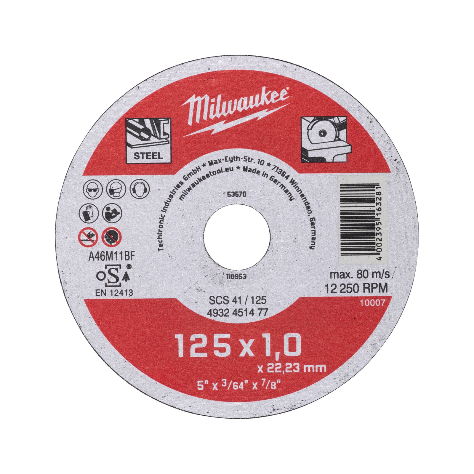 Discuri debitare metal - seria contractanți 22 mm Milwaukee 4932451477