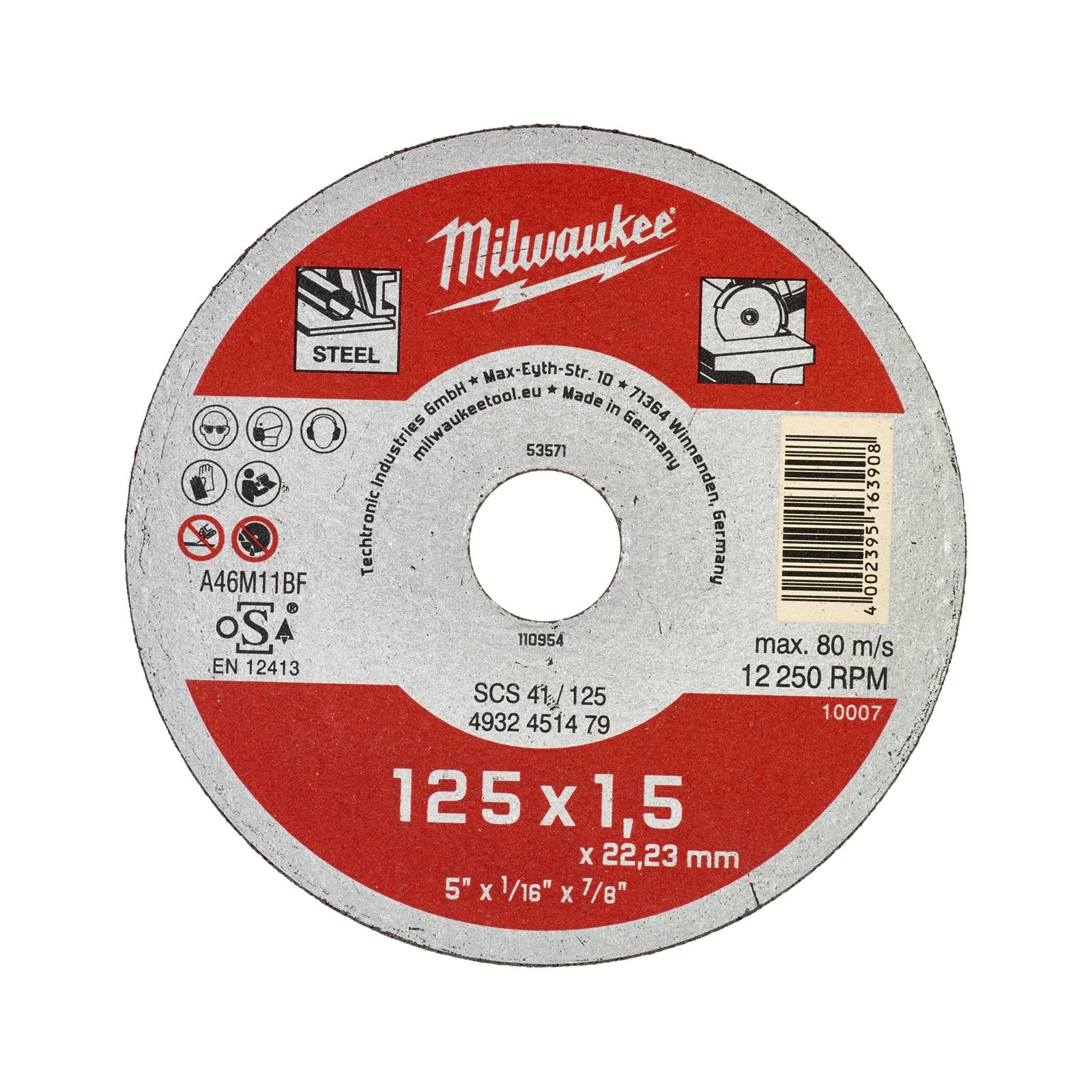 Discuri debitare metal - seria contractanți 22 mm Milwaukee 4932451479