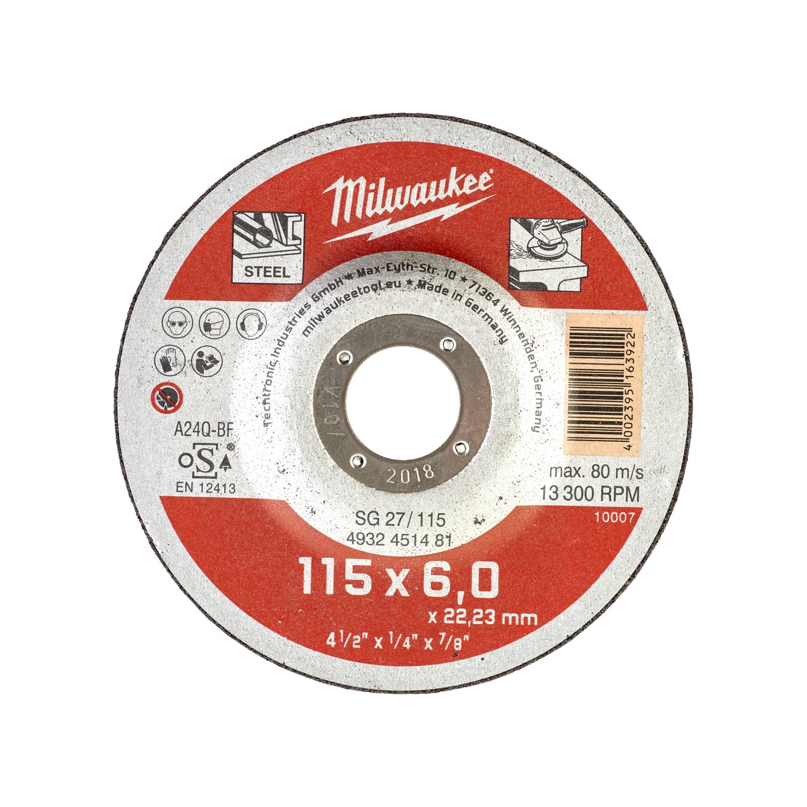 Discuri degroșare metal - seria contractanți 22 mm Milwaukee 4932451481