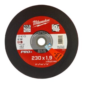 Discuri subțiri PRO+ pentru debitare metal 22 mm Milwaukee 4932451490