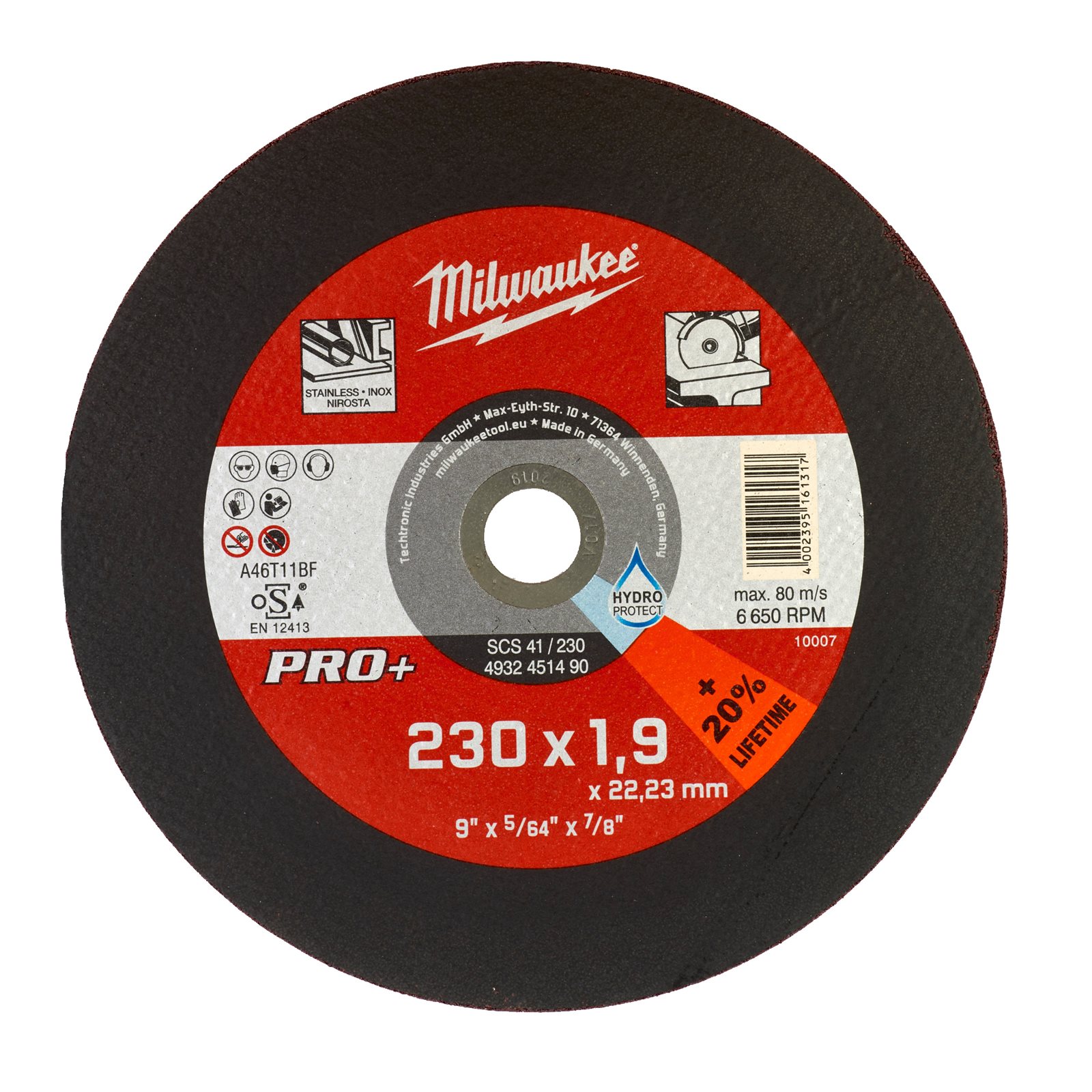 Discuri subțiri PRO+ pentru debitare metal 22 mm Milwaukee 4932451490