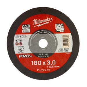 Discuri PRO+ pentru debitare metal 22 mm Milwaukee 4932451493