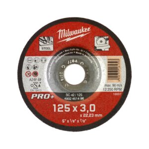 Discuri PRO+ pentru debitare metal 22 mm Milwaukee 4932451496
