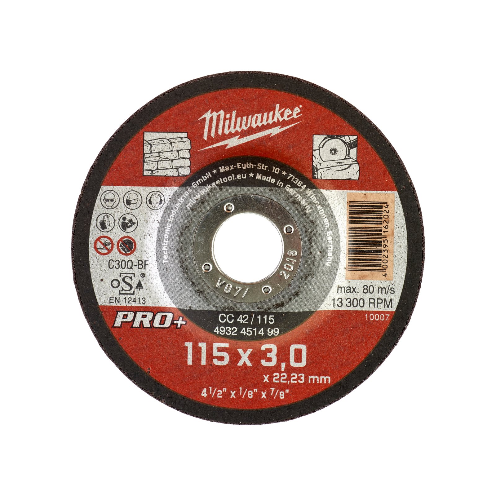 Discuri PRO+ pentru debitare metal 3mm 1pc Milwaukee 4932451499