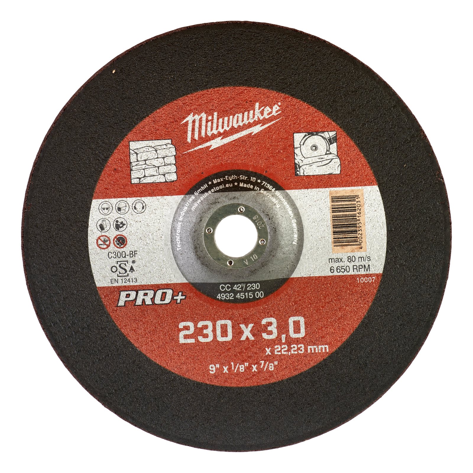 Discuri PRO+ pentru debitare metal 3mm 1pc Milwaukee 4932451500