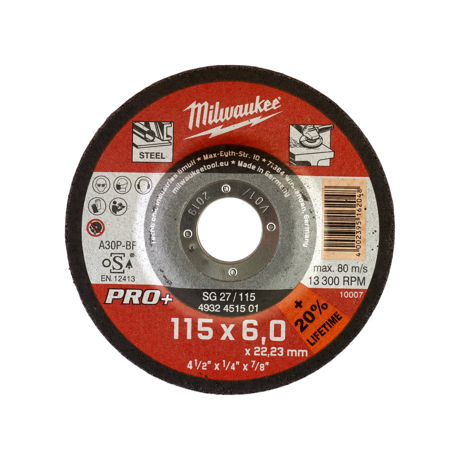 Discuri PRO+ pentru polizat metal 22 mm Milwaukee 4932451501