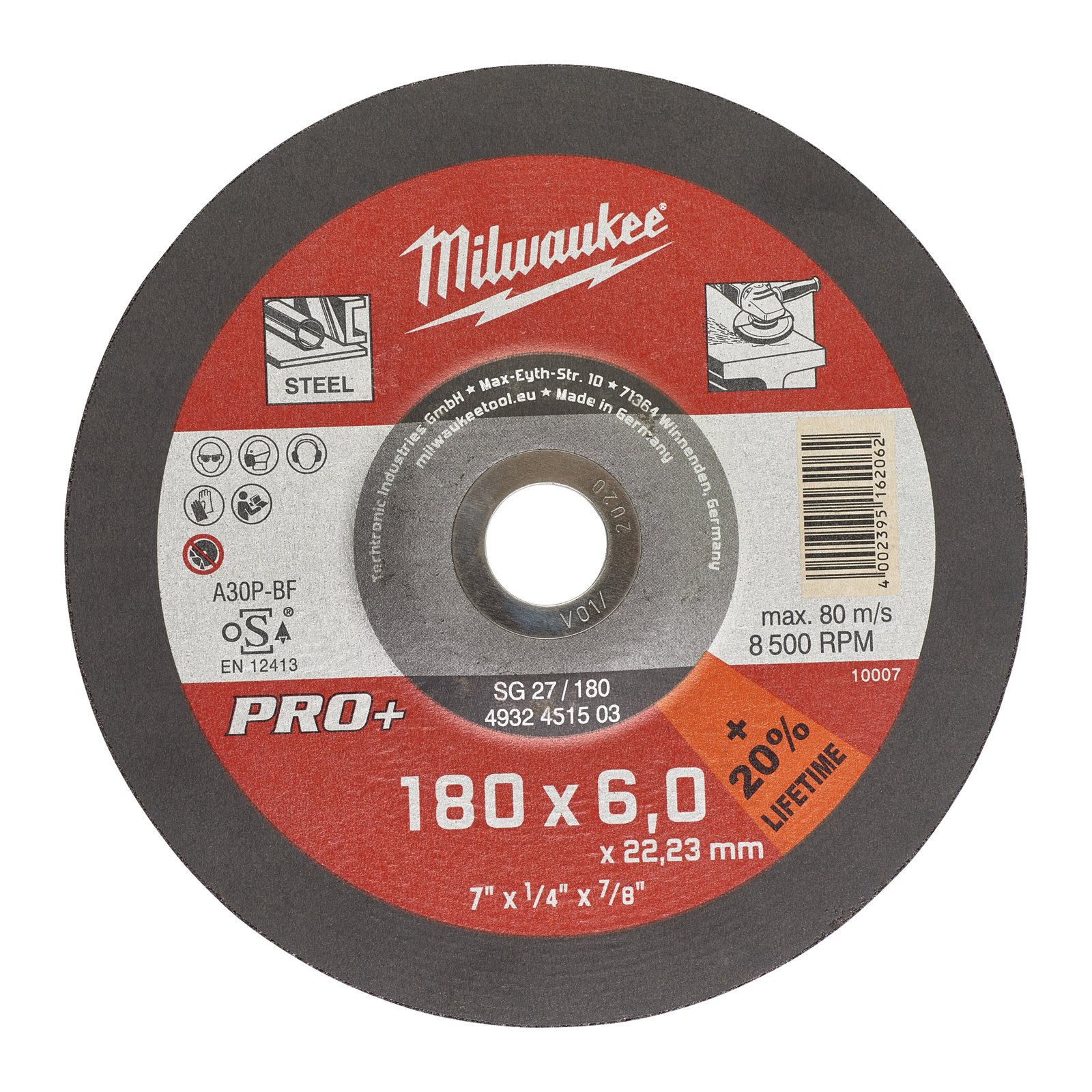 Discuri PRO+ pentru polizat metal 22 mm Milwaukee 4932451503