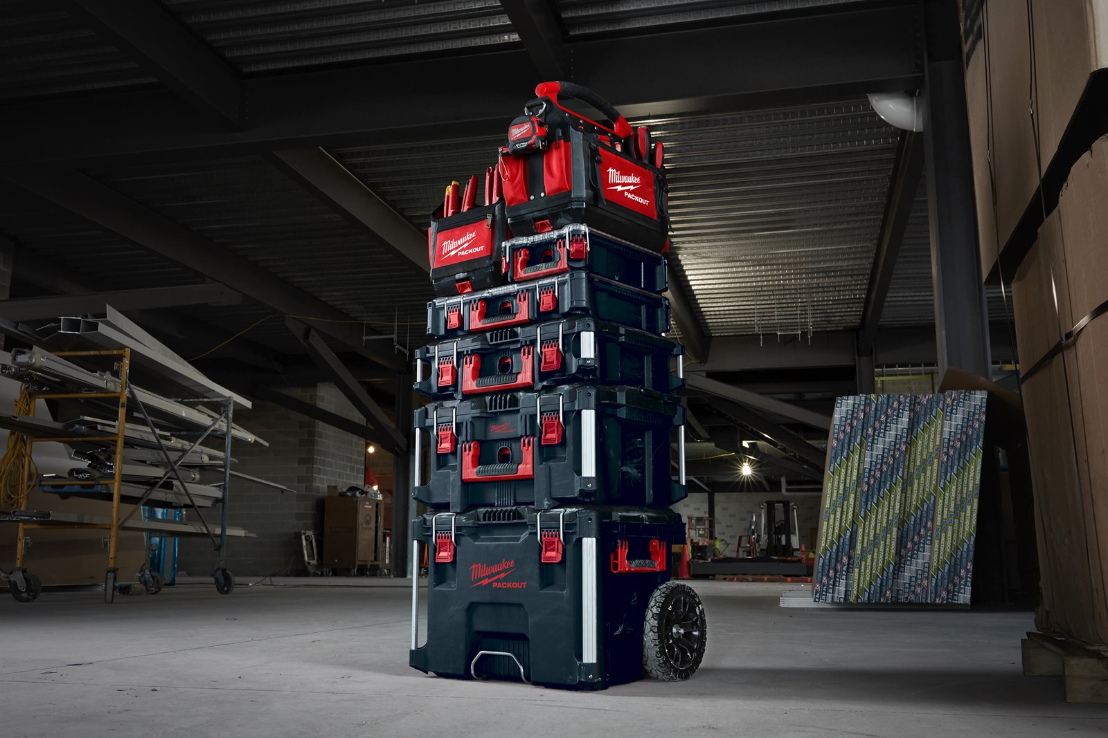 Cărucior transport PACKOUT Milwaukee - in utilizare 10
