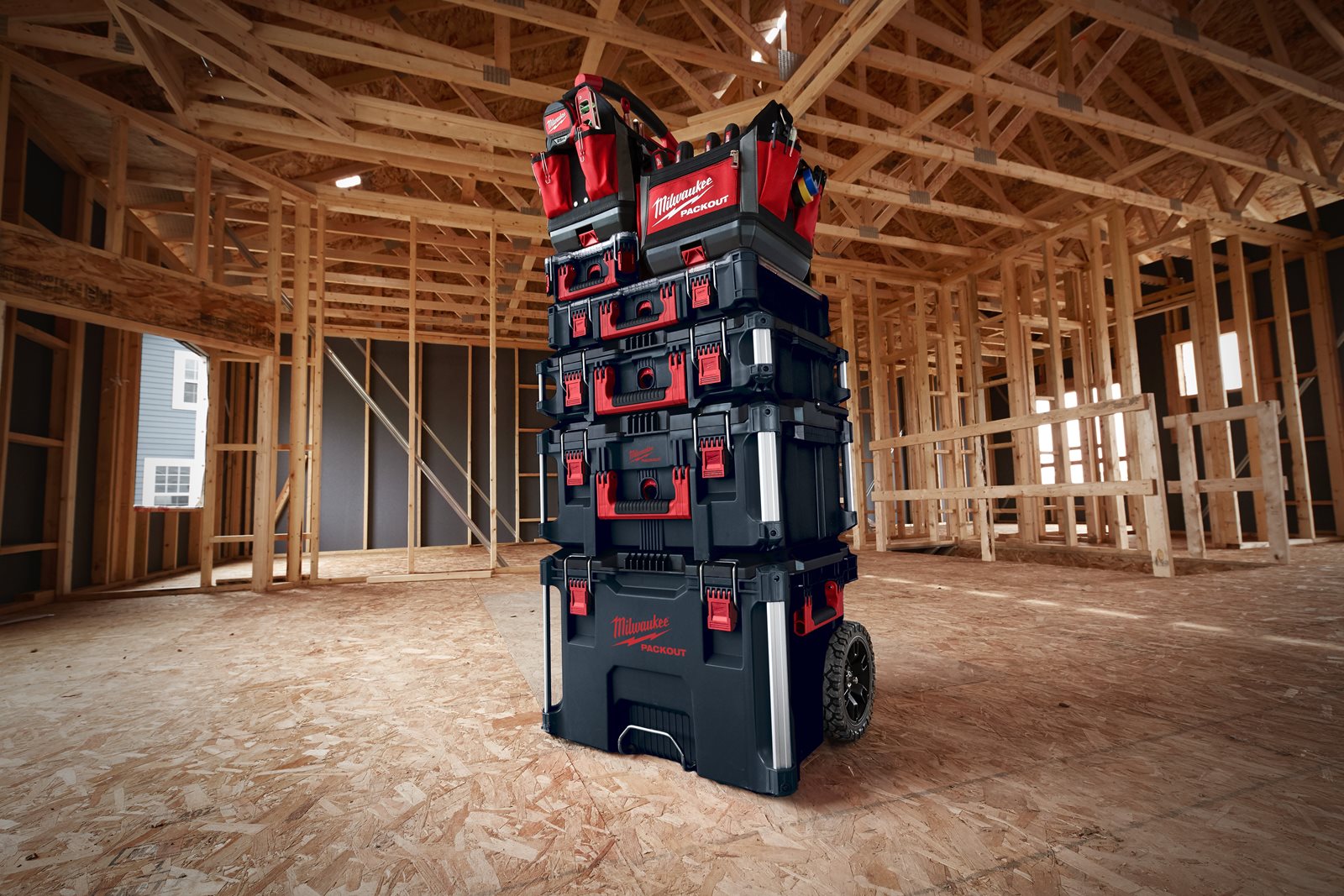 Cărucior transport PACKOUT Milwaukee - in utilizare 19