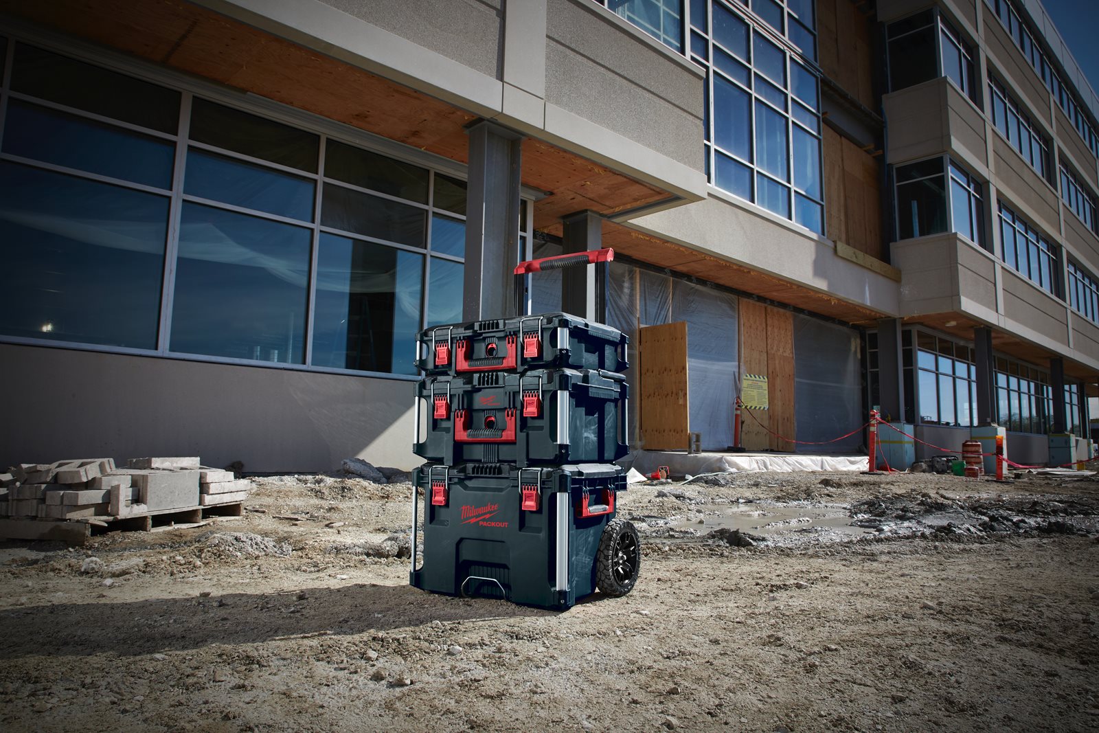 Cărucior transport PACKOUT Milwaukee - in utilizare 4