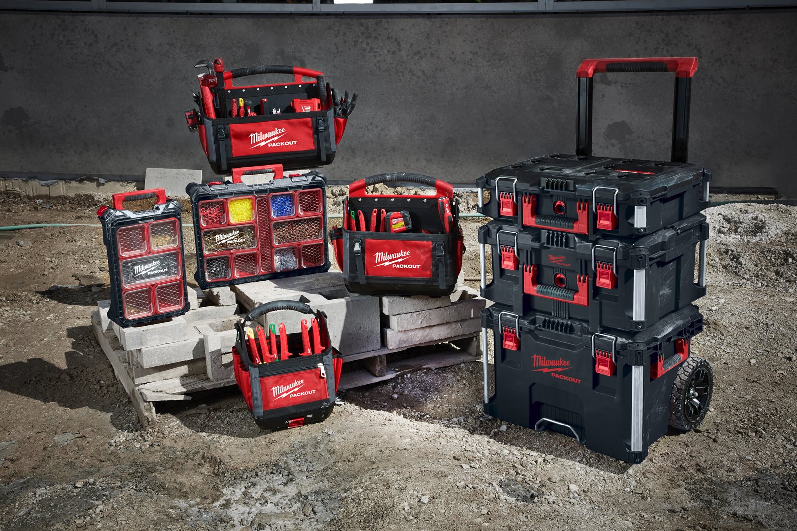 Cărucior transport PACKOUT Milwaukee - in utilizare 5