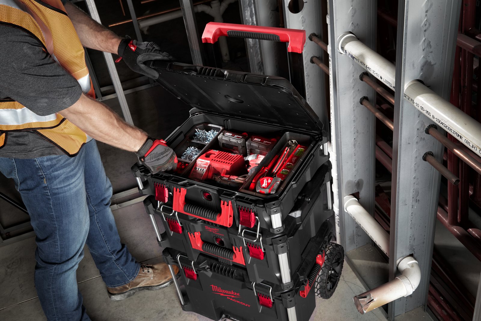 Cutie PACKOUT Milwaukee 4932464079 - in utilizare 1