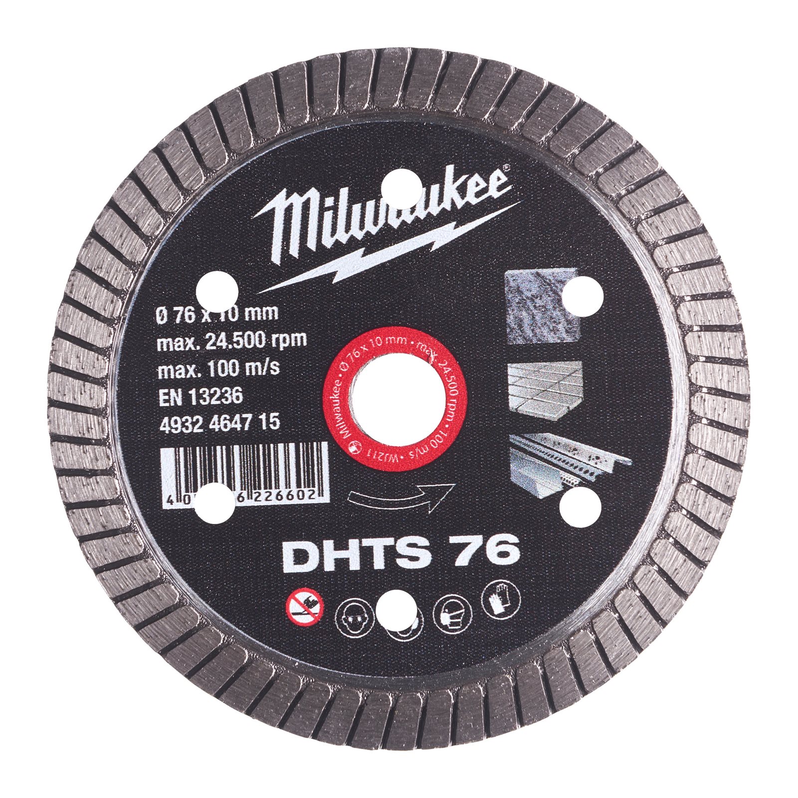 Discuri diamantate DHTS 76 mm 1pc Milwaukee
