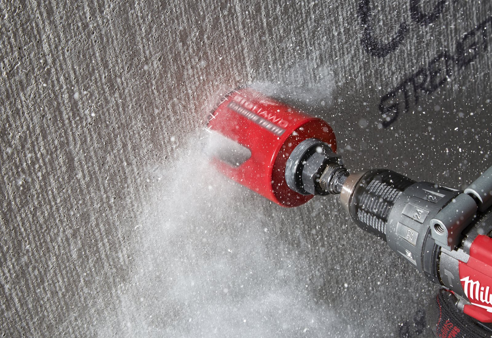 Carote BIG HAWG multi material 25mm Milwaukee - in utilizare 3
