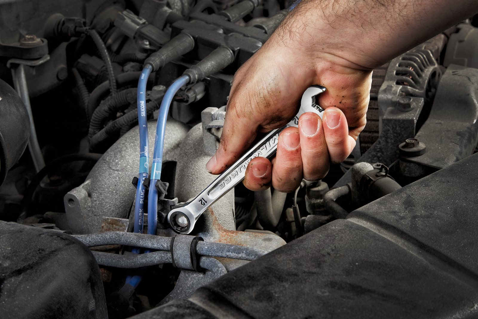 Seturi chei combinate cu clichet MAX BITE 7 buc Milwaukee 4932464993 - in utilizare 7