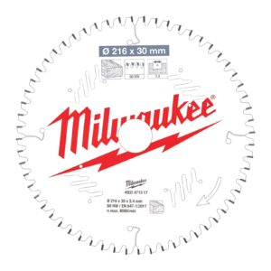 Pânze pentru fierăstrău tăieri înclinate 216 mm Milwaukee 4932471317
