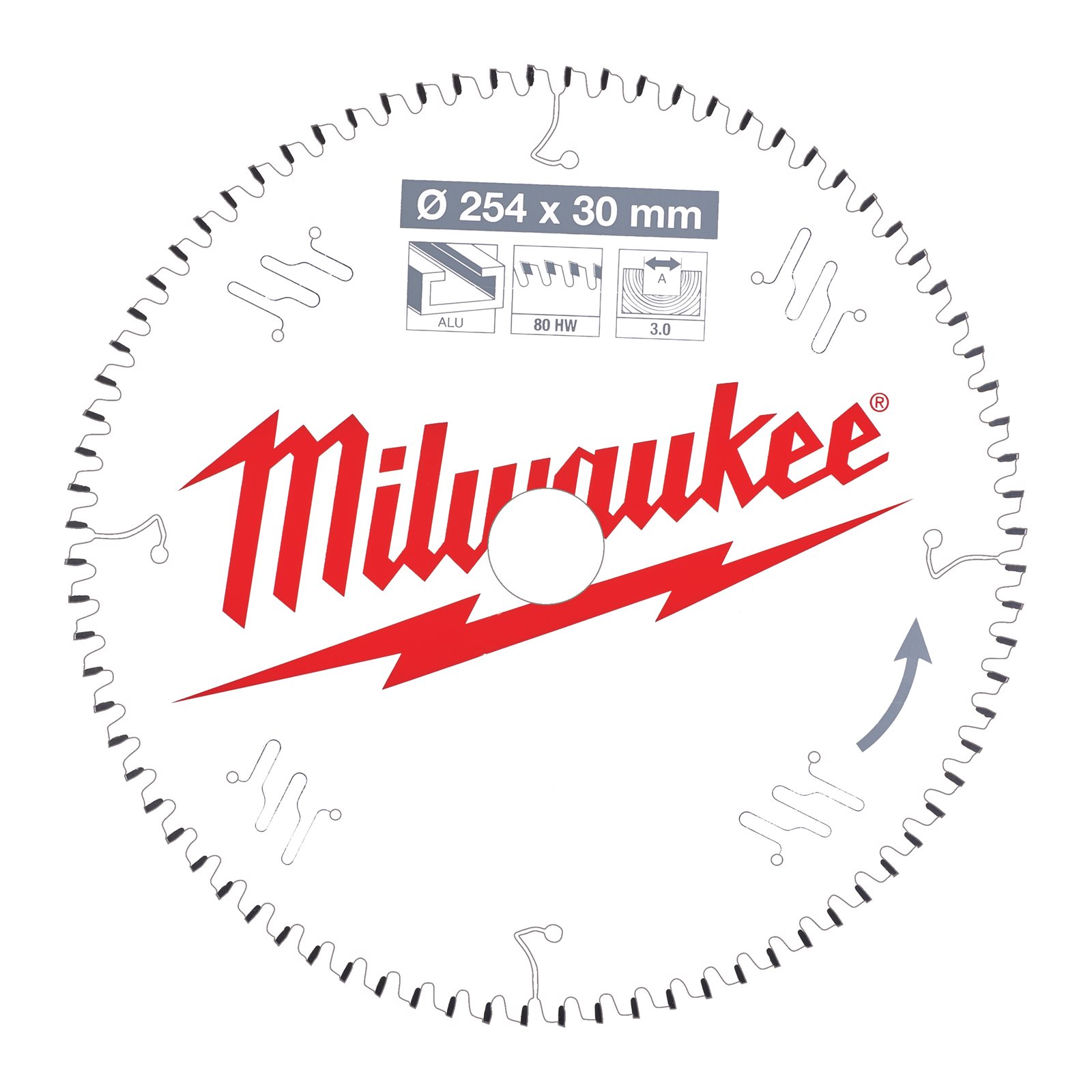 Pânze pentru fierăstrău tăieri înclinate 254 mm Milwaukee 4932471318