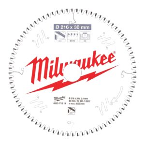 Pânze pentru fierăstrău tăieri înclinate 216 mm Milwaukee 4932471319