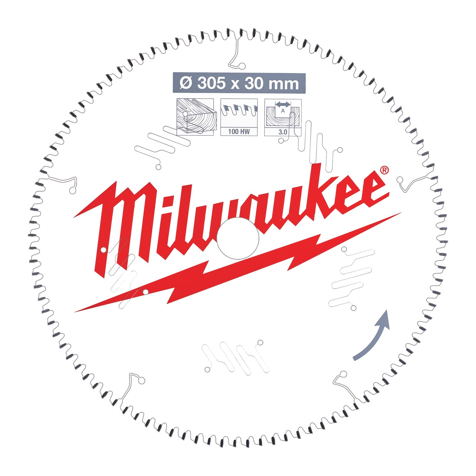 Pânze pentru fierăstrău tăieri înclinate 305 mm Milwaukee 4932471322