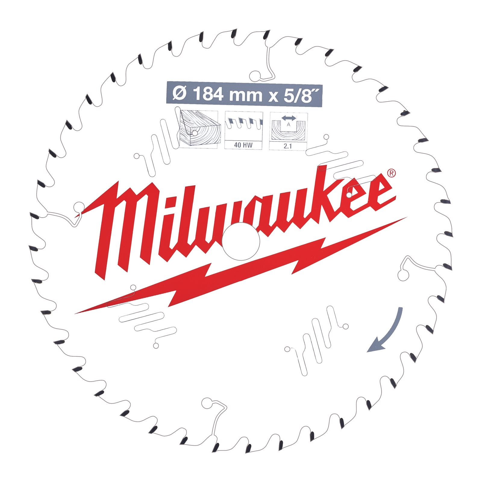 Pânze pentru fierăstraie circulare de mână 184 mm Milwaukee 4932471379