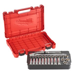 Antrenor cu clichet și chei tubulare - seturi 3/8" Milwaukee
