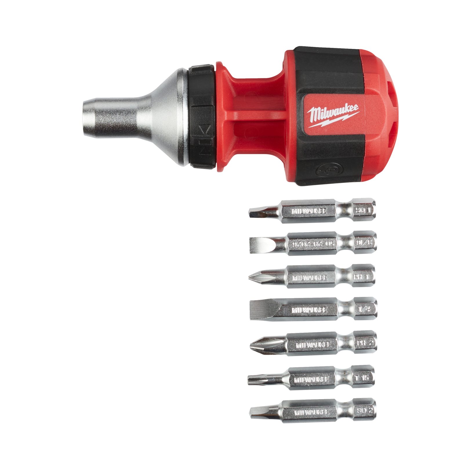 Șurubelniță compactă cu clichet 8 în 1 1pc Milwaukee - imagine 2