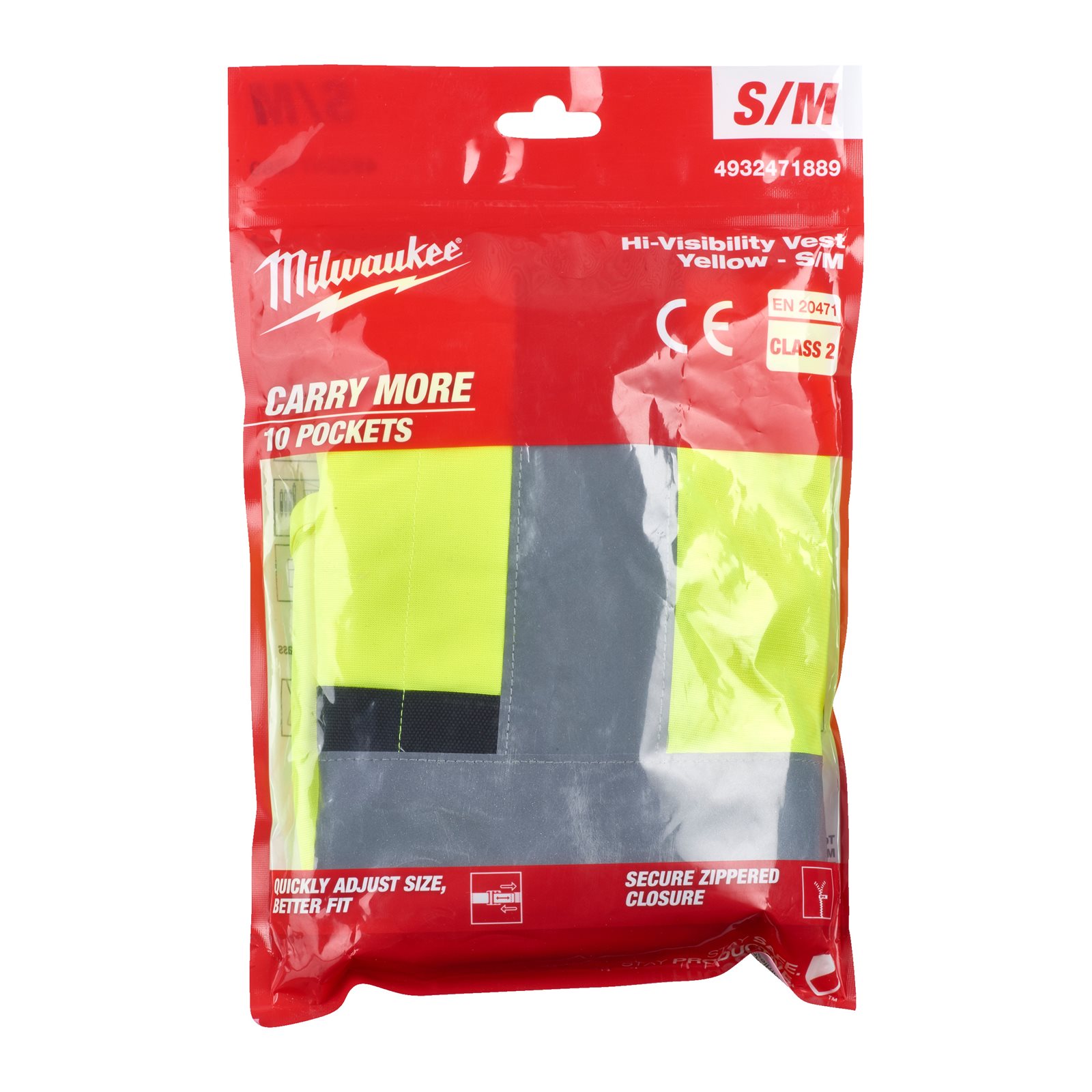 Vestă de înaltă vizibilitate S / M Milwaukee 4932471889 - continutul pachetului 1