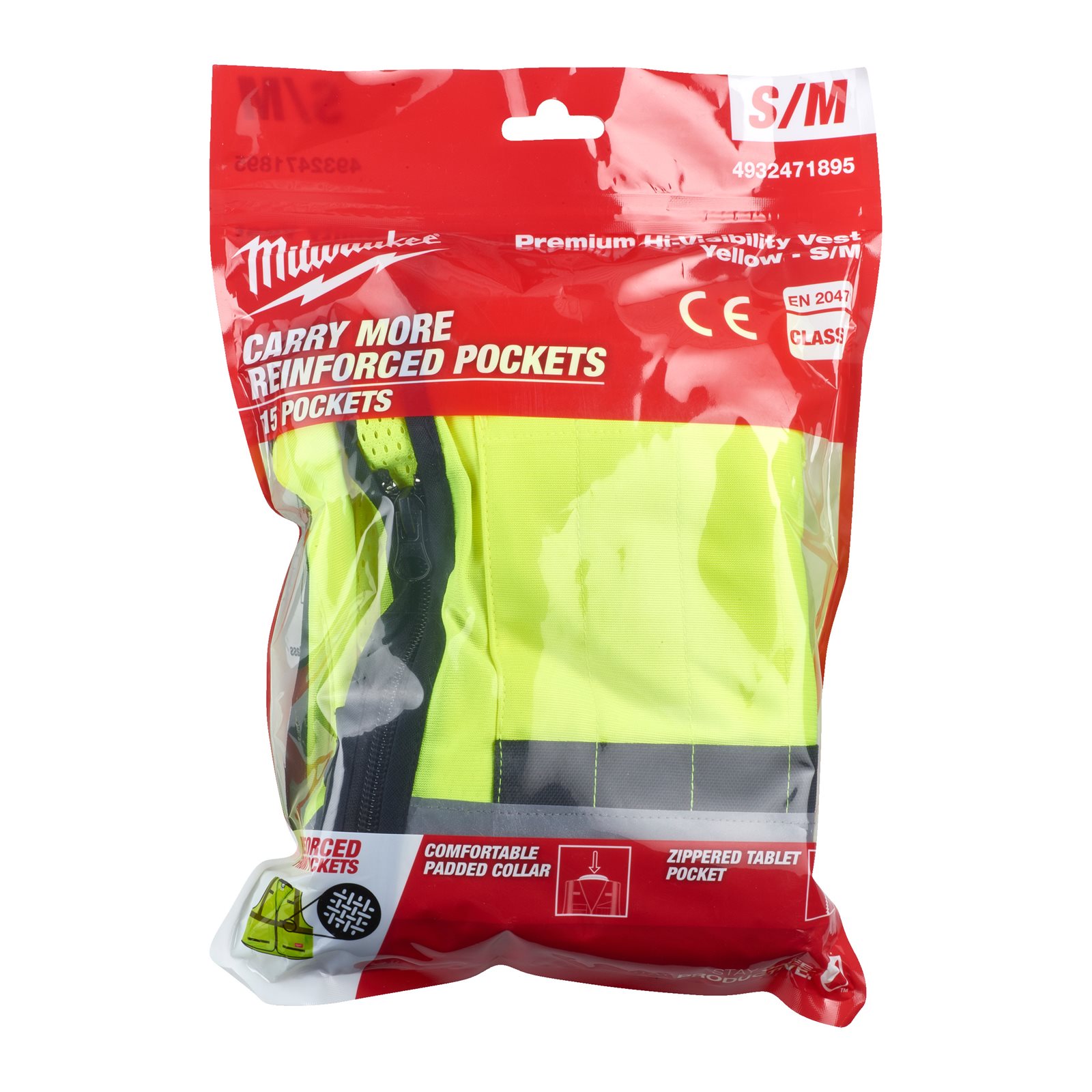 Vestă de înaltă vizibilitate premium S / M Milwaukee 4932471895 - continutul pachetului 1