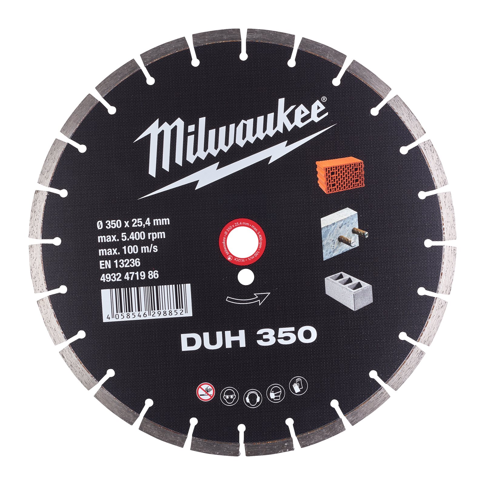 Discuri diamantate DUH 350 mm Milwaukee