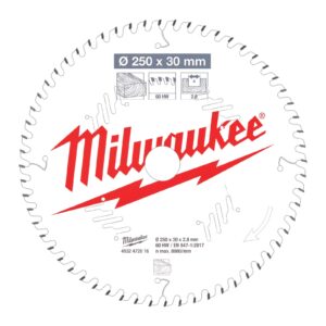 Pânze pentru fierăstrău tăieri înclinate 250 mm Milwaukee 4932472016
