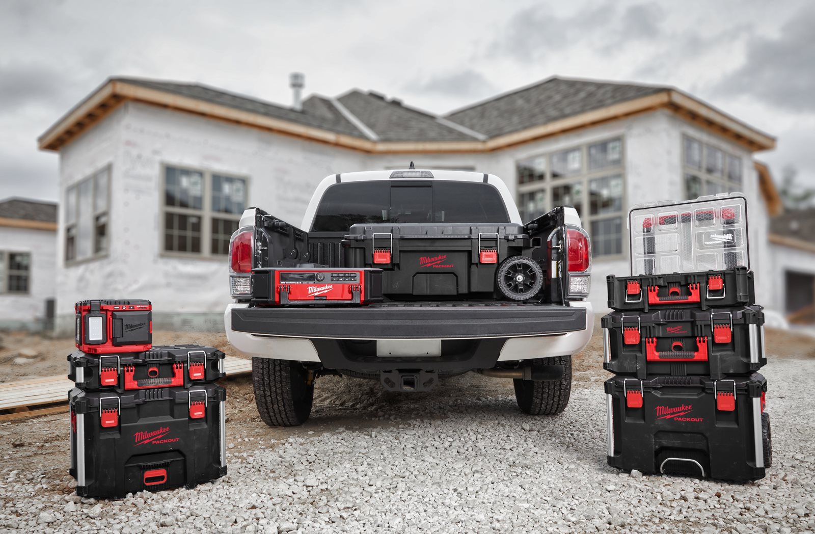 Cutie PACKOUT cu roți Milwaukee - in utilizare 10